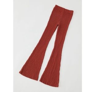 UP Rosie High Waisted Ribbed Flare Pants M Womens